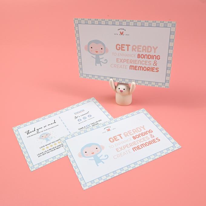 Carte postale rose pour les petites entreprises 4