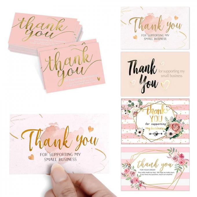 Carte postale rose pour les petites entreprises 7