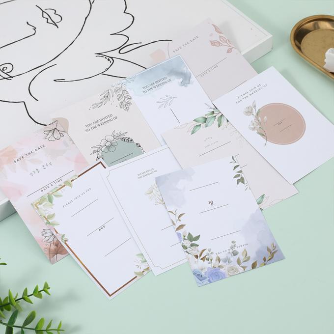 Carte d'invitation de mariage imprimée sur mesure avec enveloppe pour la décoration du bain de mariée 3