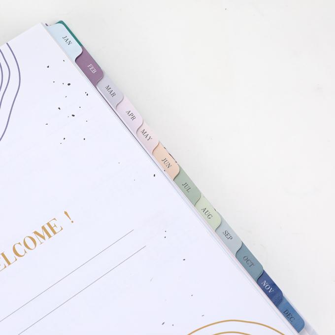 Planificateur de cahier imprimé sur mesure Remplissez A5 Planificateur quotidien mensuel Couverture dure Taille variable 7
