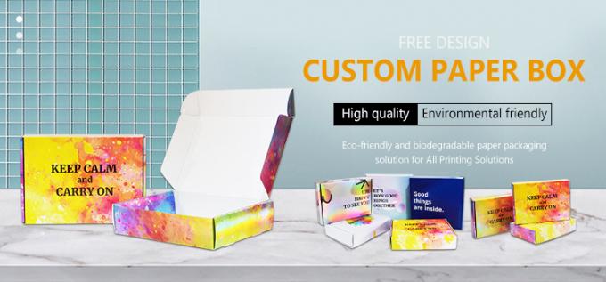 Logo personnalisé Recyclable Black Kraft Gift Packaging Boîte en carton pour le mariage 0