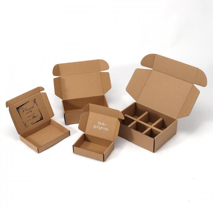 Carton ondulé carton flexographie papier emballage boîte de messagerie pour les marchandises d'expédition dossiers 6