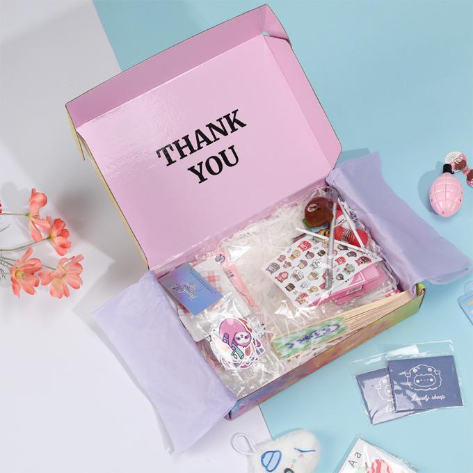 Commande personnalisée Carton kraft pliant emballage cadeau ondulé Boîtes postales 9