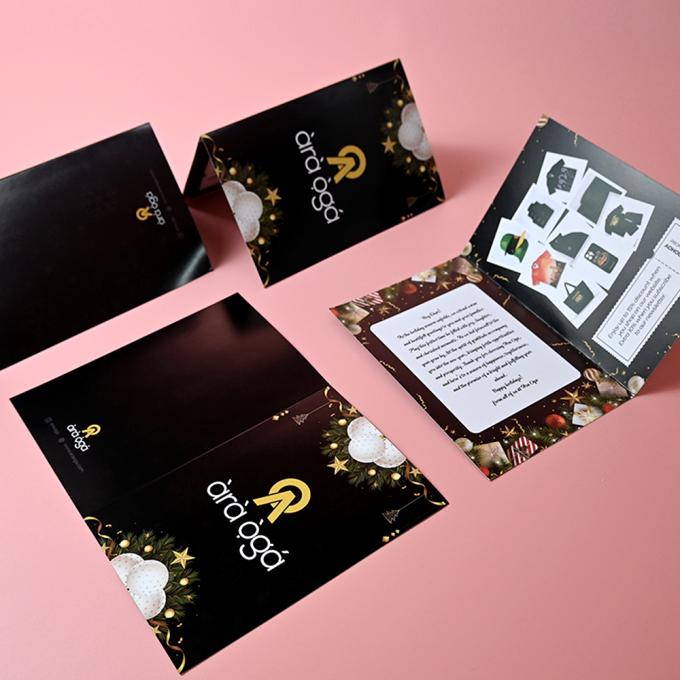 Après-vente Commentaires Avis Carte postale personnalisée de luxe Cartes de remerciement pour les petites entreprises 4