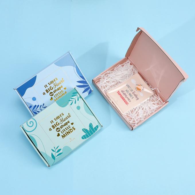 Carton ondulé Impression de logos personnalisés Emballage papier pliable Expédition Cartons de messagerie 10
