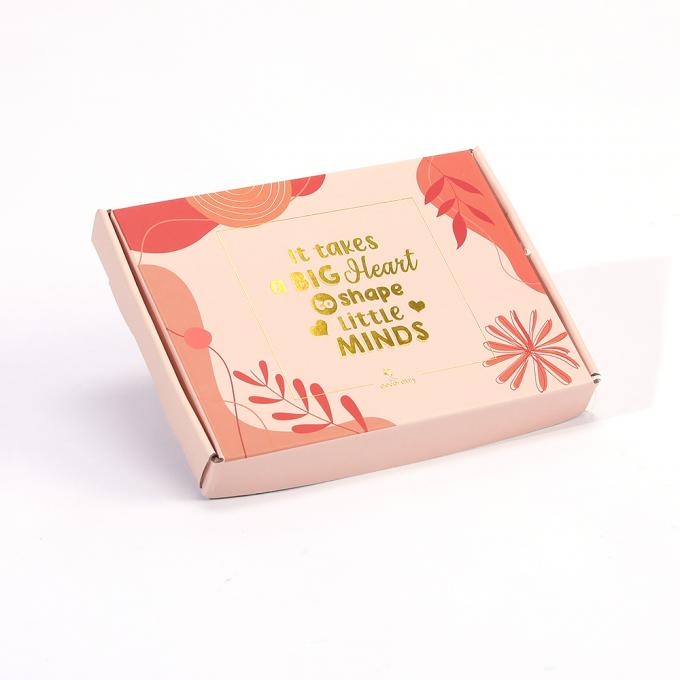 Carton ondulé Impression de logos personnalisés Emballage papier pliable Expédition Cartons de messagerie 8