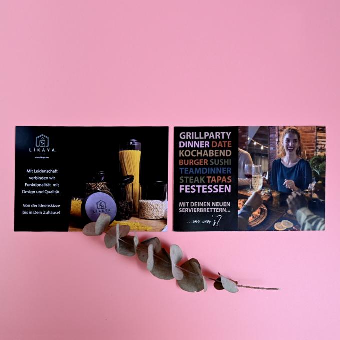 Impression de logo personnalisé Cartes de rétroaction d'entreprise en violet pour la promotion des petites entreprises 8