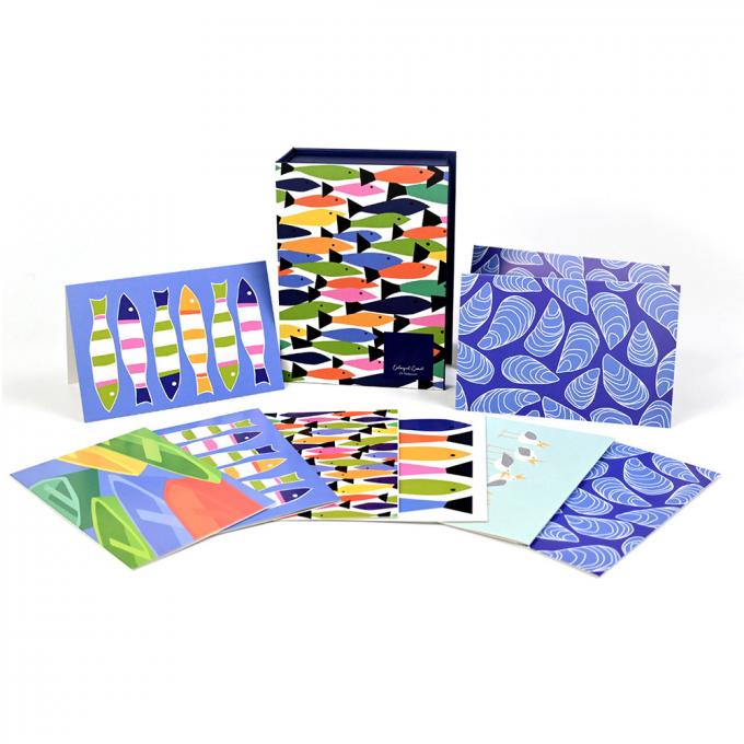 OEM plié Merci Carte Cartes de vœux Impression Servir Design personnalisé Avec enveloppe 3