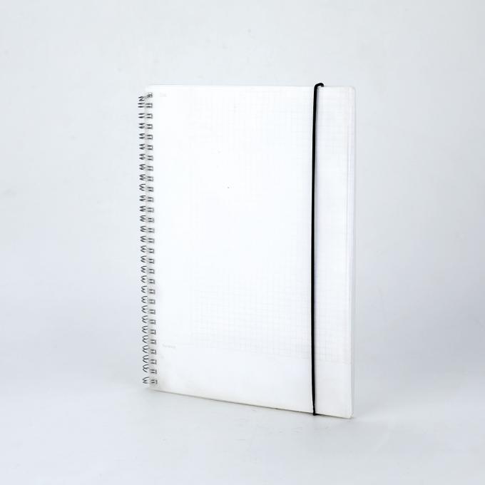 Logo personnalisé Papier de bureau étudiant en forme de spirale avec fermeture élastique 4