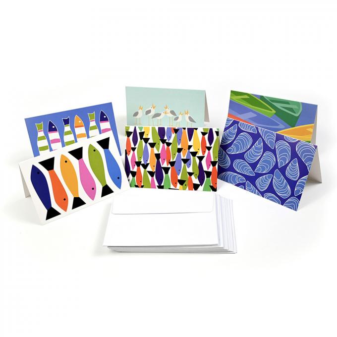 Impression personnalisée 4c Offset Cartes de voeux en feuille d'or de luxe pour anniversaire et mariage 10