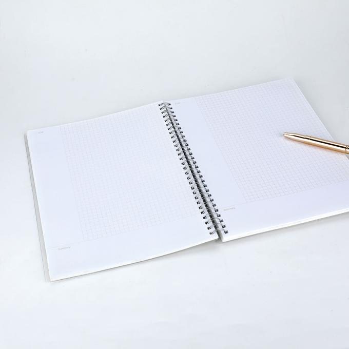Logo personnalisé Papier de bureau étudiant en forme de spirale avec fermeture élastique 5