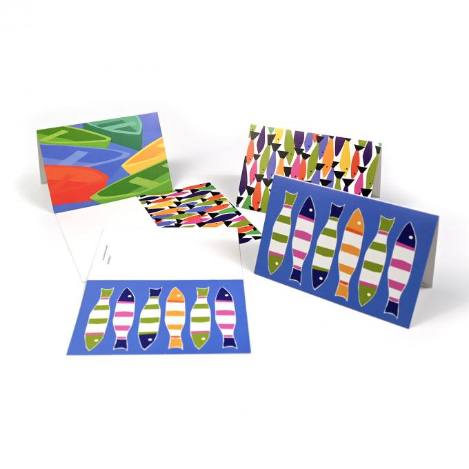 OEM plié Merci Carte Cartes de vœux Impression Servir Design personnalisé Avec enveloppe 8