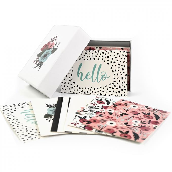 Impression personnalisée 4c Offset Cartes de voeux en feuille d'or de luxe pour anniversaire et mariage 12