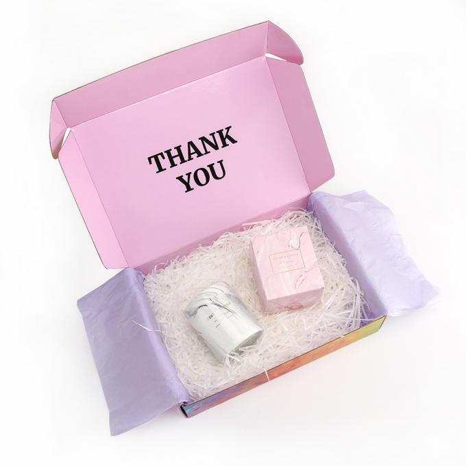 Commande personnalisée Carton kraft pliant emballage cadeau ondulé Boîtes postales 8