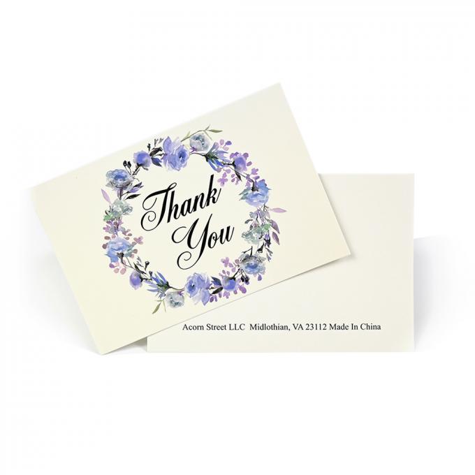 Conception personnalisée de cartes de voeux en papier imprimé à fleurs avec enveloppes et boîtes 3
