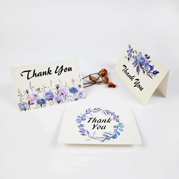 Impression personnalisée 4c Offset Cartes de voeux en feuille d'or de luxe pour anniversaire et mariage 13