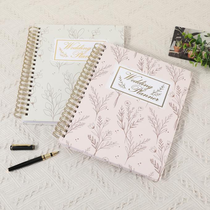 A4 A5 Spirale journal papier carnets de journaux de journaux de mariage planificateur pour les femmes 3