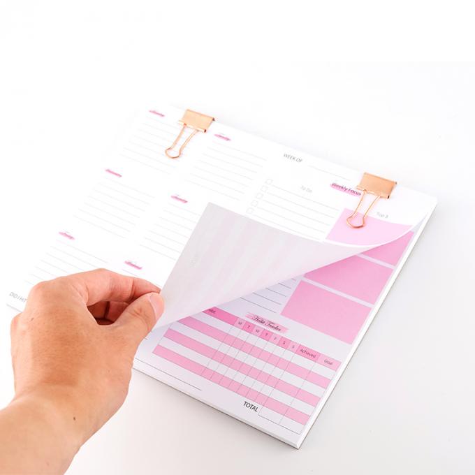 Impression offset personnalisée Softtring durable Liant Planificateurs hebdomadaires et cahiers 50 feuilles 2