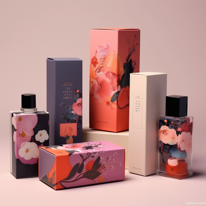Taille personnalisée Acceptée Lamination brillante Eco-friendly Cuisine de la peau Boîte d'emballage de parfum 8