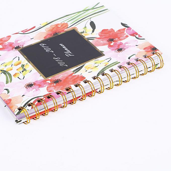 L'école d'impression CMYK à couverture rigide Academic Inspirational Weekly Planner Notebook en papier 2
