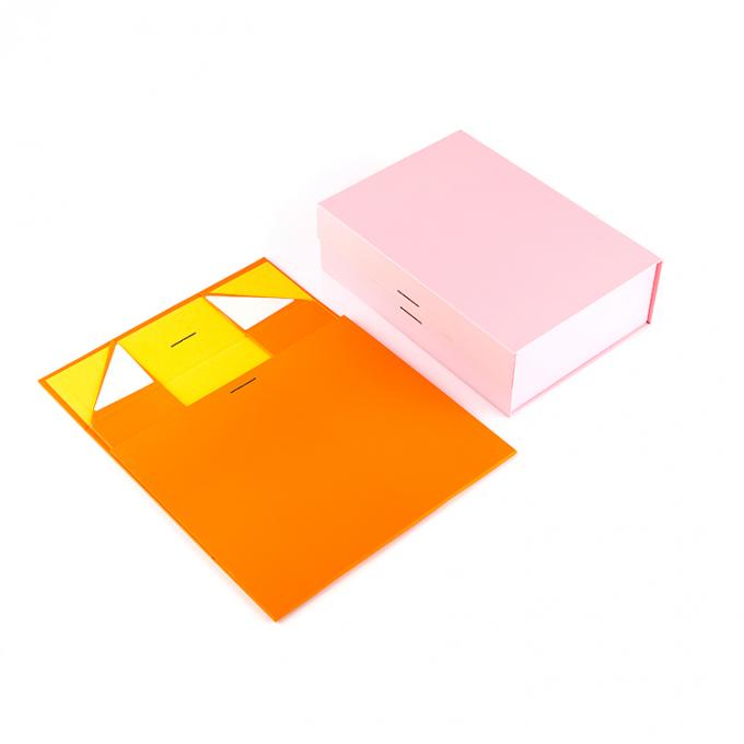 Logo personnalisé Emballage en papier en couverture rigide Magnétique pliable Boîte cadeau pliable avec couvercle magnétique 11