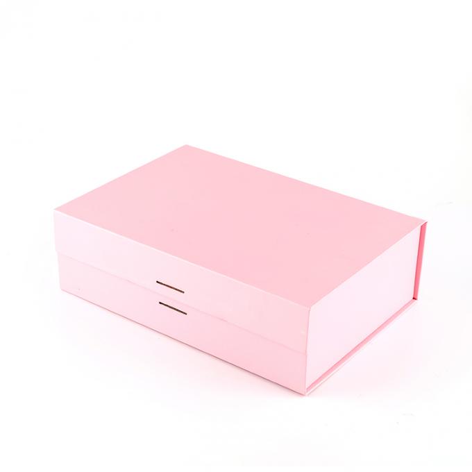 Logo personnalisé Emballage en papier en couverture rigide Magnétique pliable Boîte cadeau pliable avec couvercle magnétique 8