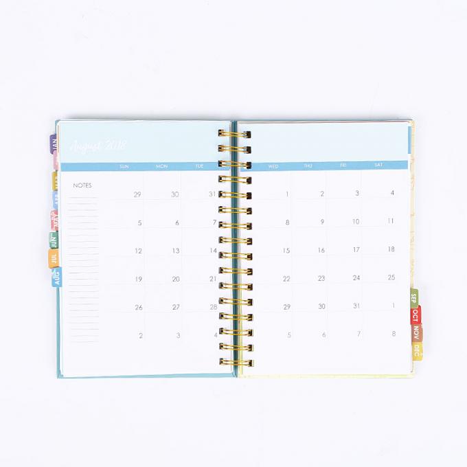 Planneur personnalisé Agenda Composition en spirale Carnet pour l' exercice scolaire 2