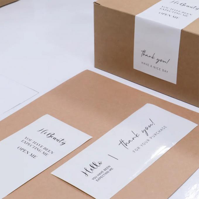 Étiquette auto-adhésive rectangulaire personnalisée Boîte d'emballage avec UV et impression extérieure 7