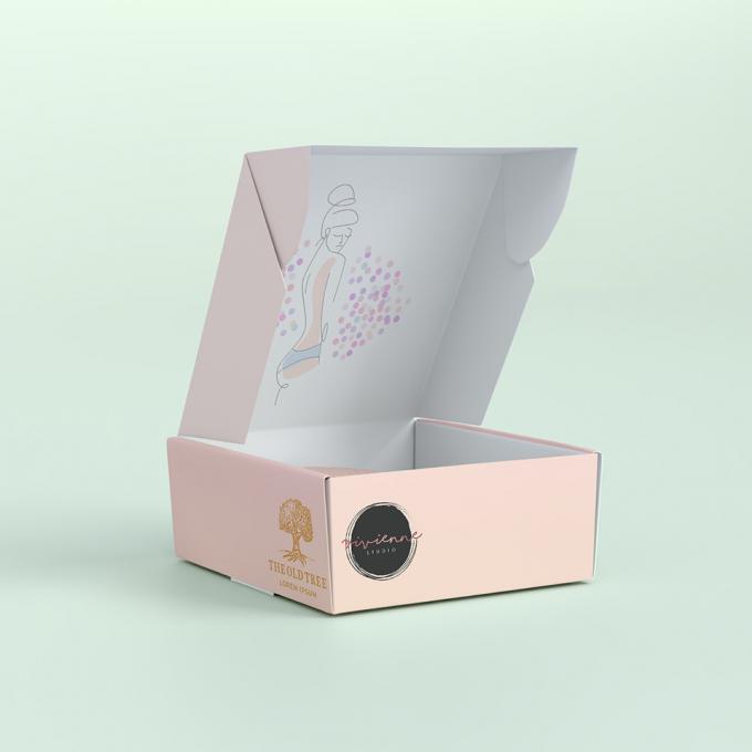 Boîtes d'emballage de maquillage cosmétique écologique en carton ondulé Boîtes postales 7