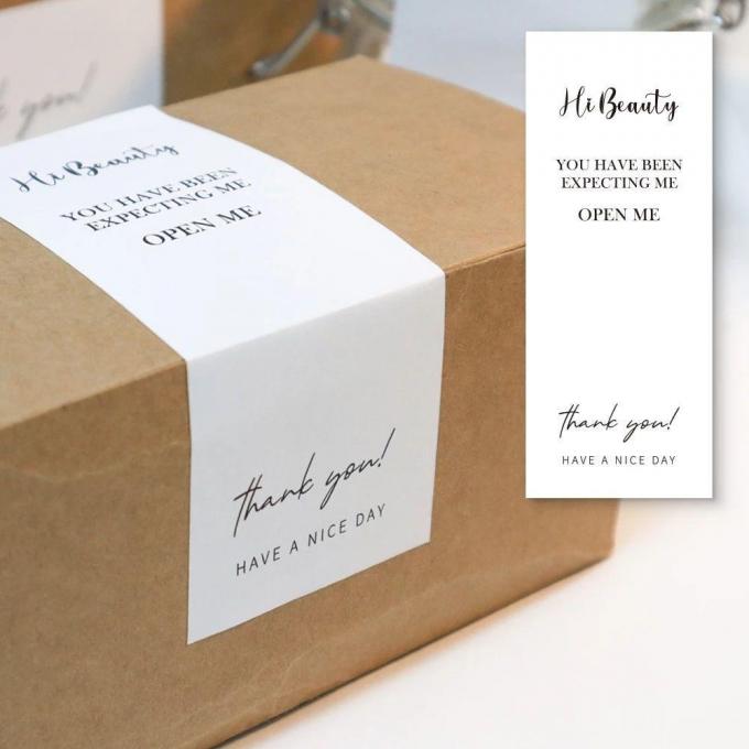 Résistant à l'eau Package Rectangle Seal Autocollant Personnalisé Commande acceptée Pour Strong Box 8