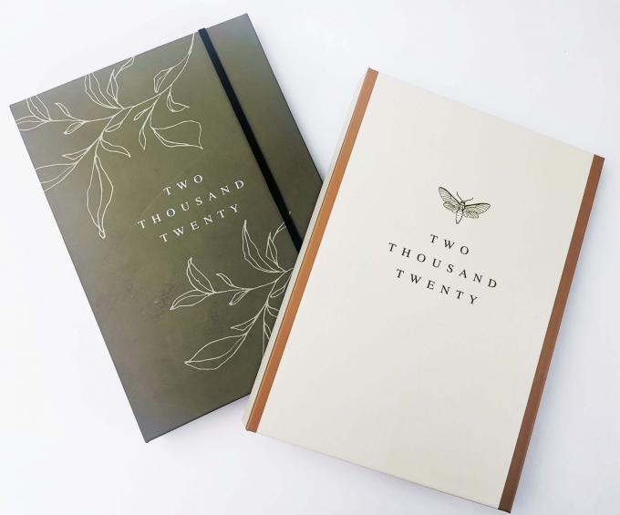 Cacher un cahier en couverture dure en spirale, imprimer un plan hebdomadaire avec 80 feuilles de pages intérieures 4