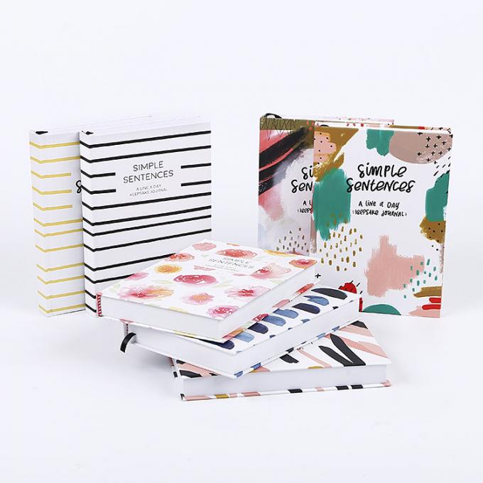 Couverture en carton personnalisé Taille A5 Daté Journal hebdomadaire quotidien Planificateur de journal Couture Liant 1
