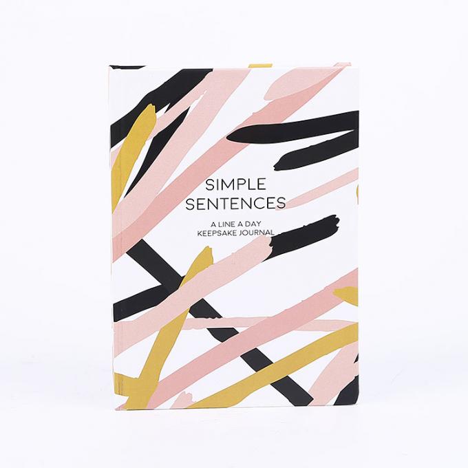 Couverture en carton personnalisé Taille A5 Daté Journal hebdomadaire quotidien Planificateur de journal Couture Liant 4