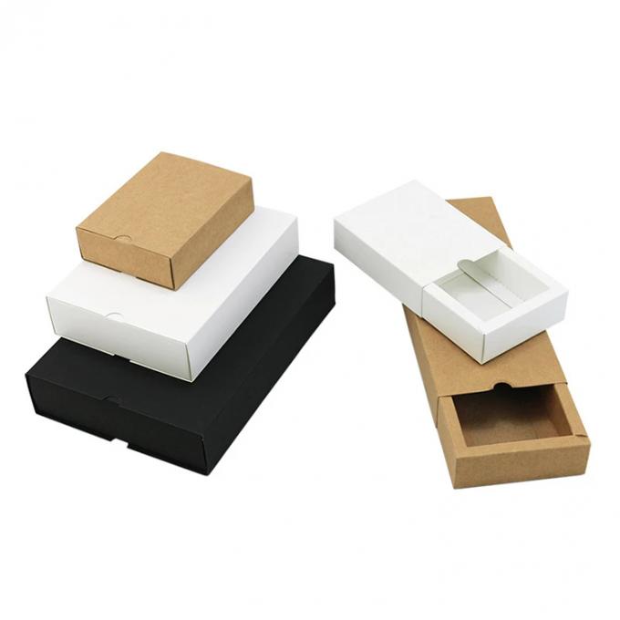 Logo personnalisé Recyclable Black Kraft Gift Packaging Boîte en carton pour le mariage 10