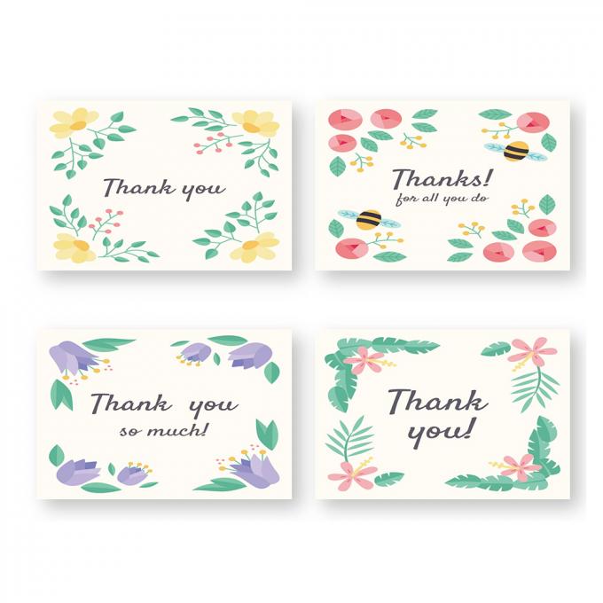 Impression de cartes personnalisées en papier Colorier des affaires Merci Cartes Impression offset 3