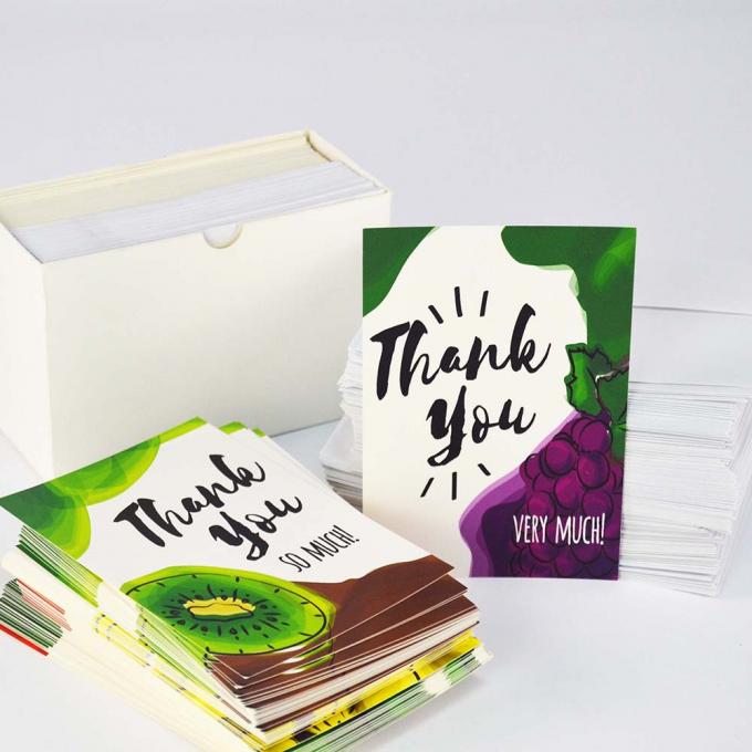 300 grammes de papier revêtu Impression de cartes personnalisées pour les petites entreprises Lamination CMYK Couleur 6