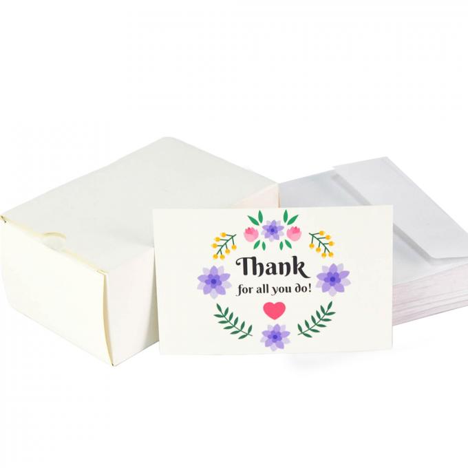 300 grammes de papier revêtu Impression de cartes personnalisées pour les petites entreprises Lamination CMYK Couleur 7