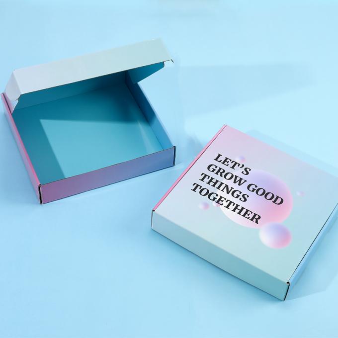 Boîte à lettres pliable recyclée imprimée sur mesure avec logo Pour cadeau d'abonnement en carton 9