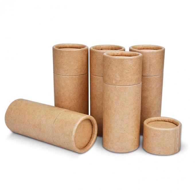 Boîte d'emballage de thé à logo personnalisé recyclable Boîte à tubes en papier kraft 6