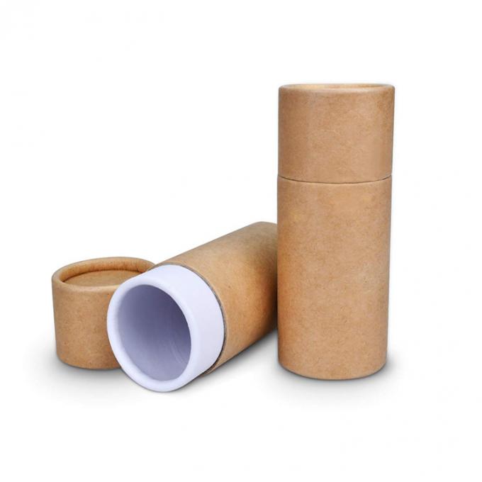 Boîte d'emballage de thé à logo personnalisé recyclable Boîte à tubes en papier kraft 7