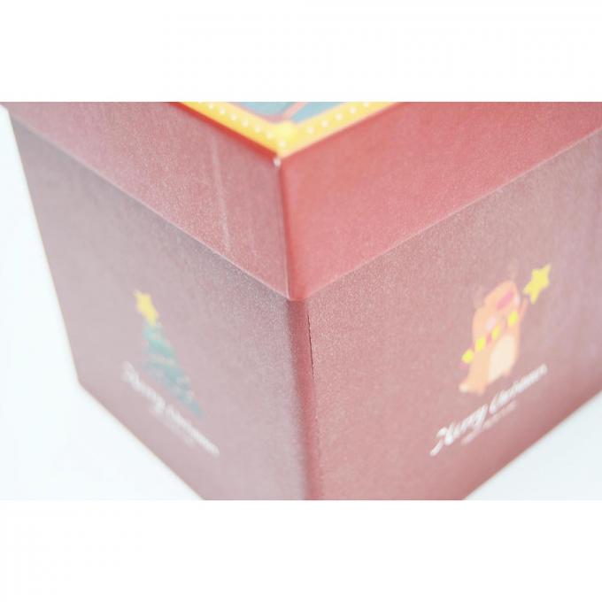 Logo de Noël personnalisé de luxe cadeau papier boîtes de bijoux pour le collier de bracelet emballage 10