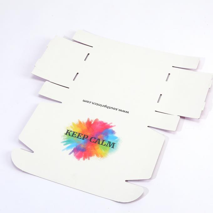 Boîte à chaussures personnalisée Boîte postale blanche plate avec logo pour la solution d'emballage 9