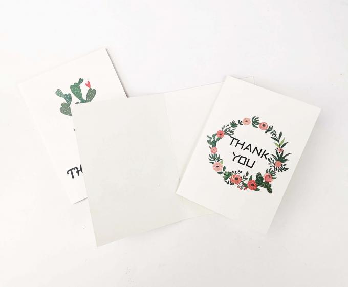 Décoration de mariage Impression de cartes personnalisées 36 packs Impression de cartes de notes florales 7