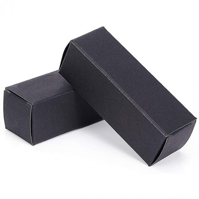 Cosmétiques noirs creux sur mesure rouge à lèvres Gloss de lèvres Boîtes de papier d'emballage pour tube de rouge à lèvres 4