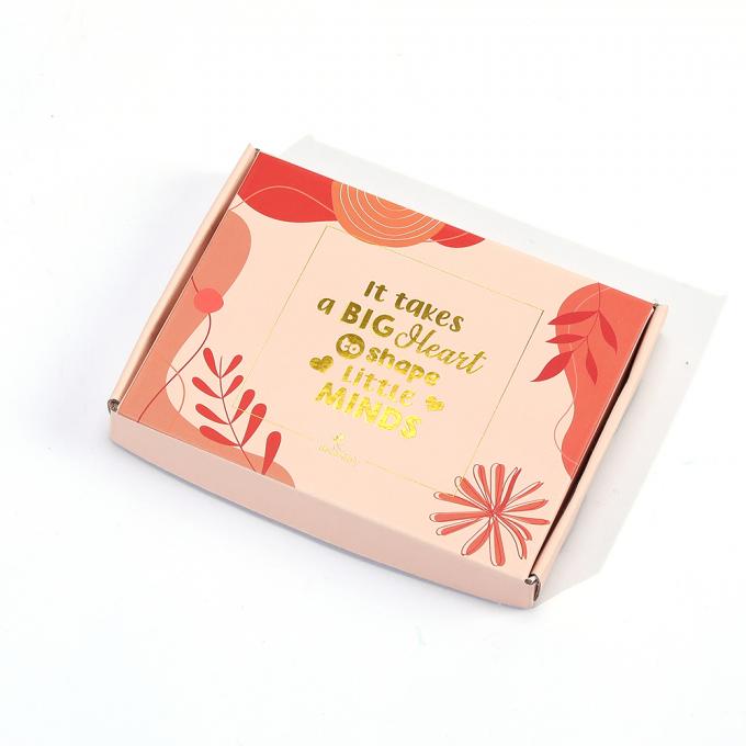 Carton ondulé Impression de logos personnalisés Emballage papier pliable Expédition Cartons de messagerie 7