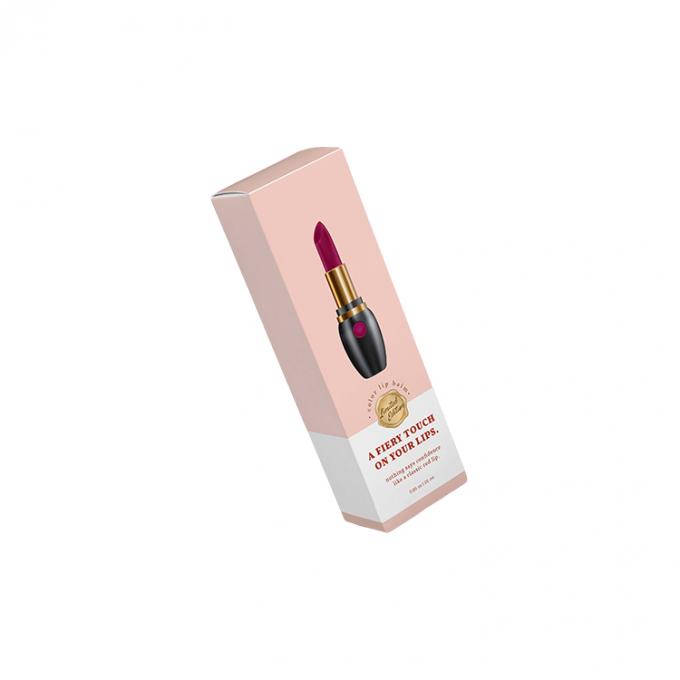 CMYK Impression Pantone en couleur tube à lèvres éclatantes boîte d'emballage cosmétique avec gravure 9