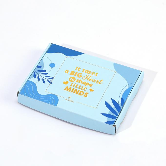 Logo personnalisé recyclable Cadeaux de fête Boîtes d'emballage Boîtes de courrier en papier ondulé 7