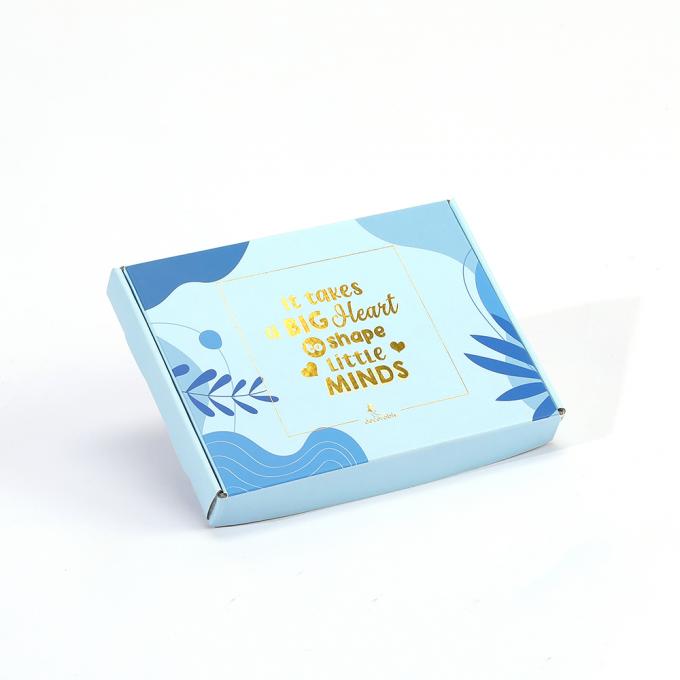 Logo personnalisé recyclable Cadeaux de fête Boîtes d'emballage Boîtes de courrier en papier ondulé 9