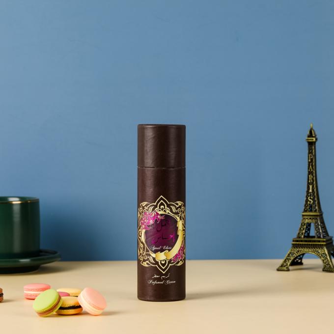 Boîtes de carton rondes imprimées sur mesure pour des emballages d'huiles essentielles écologiques de luxe 11