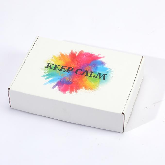 Boîte à chaussures personnalisée Boîte postale blanche plate avec logo pour la solution d'emballage 7